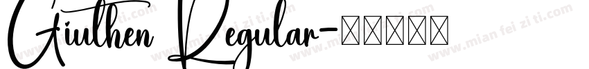 Giuthen Regular字体转换